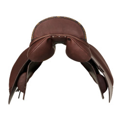 Vielseitigkeitssattel Bernini mit Wollkissen Acavallo Dunkelbraun