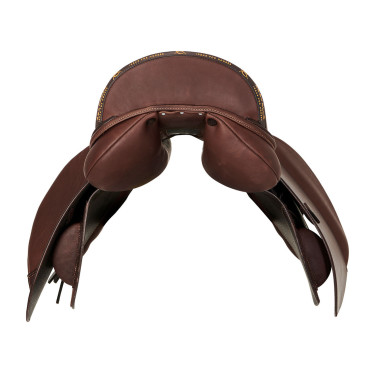 Vielseitigkeitssattel Bernini mit Wollkissen Acavallo Dunkelbraun