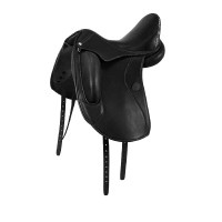 Selle de dressage Perugino avec petits taquets Acavallo Noir
