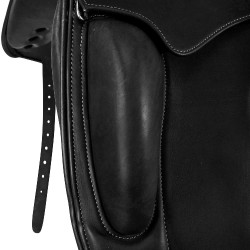 Dressursattel Perugino mit kleinen Acavallo-Pauschen Schwarz