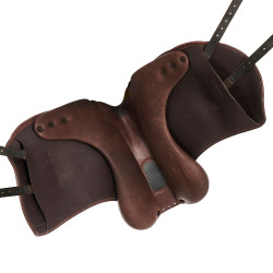 Dressursattel Perugino mit kleinen Acavallo-Pauschen Dunkelbraun Dressursattel Perugino mit kleinen Acavallo-Pauschen Dunkelbraun