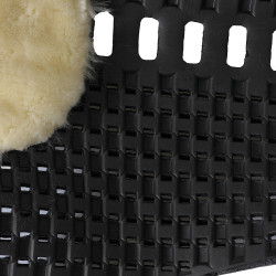 Stoßdämpfer Piuma Respira Eva Acavallo Naturwolle Schwarz