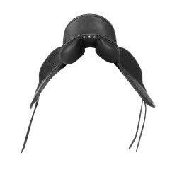 Dressursattel Mantegna mit langen Pauschen Acavallo Schwarz