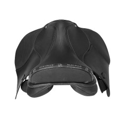 Dressursattel Mantegna mit langen Pauschen Acavallo Schwarz