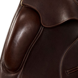 Dressursattel Leonardo mit Wollkissen Acavallo Dunkelbraun