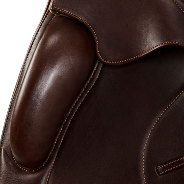 Dressursattel Leonardo mit Wollkissen Acavallo Dunkelbraun