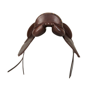 Dressursattel Leonardo mit Wollkissen Acavallo Dunkelbraun