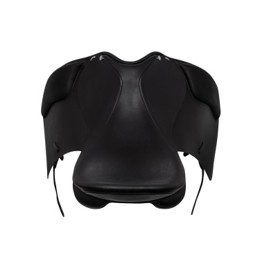 Dressursattel mit langen Pauschen Aachen Equestro Schwarz