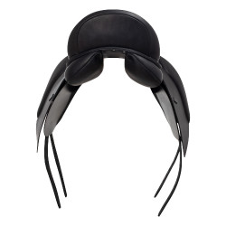 Dressursattel mit langen Pauschen Aachen Equestro Schwarz