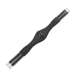 Ledersprunggurt geformt Equestro Schwarz