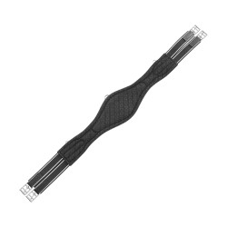 Ledersprunggurt geformt Equestro Schwarz