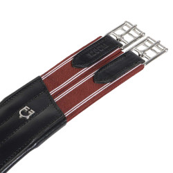 Gurt mit Bauchlatz für Hindernisreiten aus Leder Desiree Equestro Schwarz Gurt mit Bauchlatz für Hindernisreiten aus Leder Desiree Equestro Schwarz