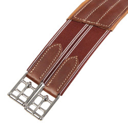 Gurt mit Bauchlatz für Hindernisreiten aus Leder Desiree Equestro Gurt mit Bauchlatz für Hindernisreiten aus Leder Desiree Equestro