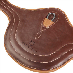 Gurt mit Bauchlatz für Hindernisreiten aus Leder Desiree Equestro Gurt mit Bauchlatz für Hindernisreiten aus Leder Desiree Equestro