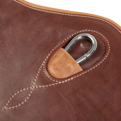 Gurt mit Bauchlatz für Hindernisreiten aus Leder Desiree Equestro Gurt mit Bauchlatz für Hindernisreiten aus Leder Desiree Equestro