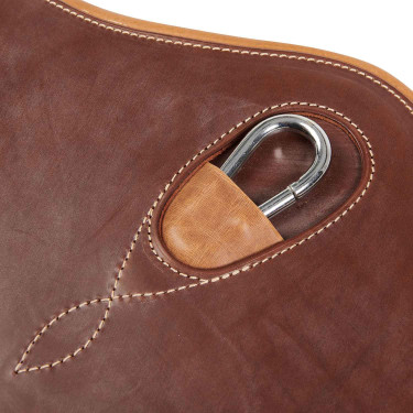 Gurt mit Bauchlatz für Hindernisreiten aus Leder Desiree Equestro Gurt mit Bauchlatz für Hindernisreiten aus Leder Desiree Equestro