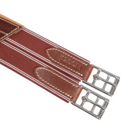 Gurt mit Bauchlatz für Hindernisreiten aus Leder Desiree Equestro Gurt mit Bauchlatz für Hindernisreiten aus Leder Desiree Equestro