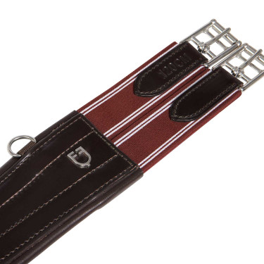 Ledersprunggurt mit elastischen Bändern Amelie Equestro Dunkelbraun Ledersprunggurt mit elastischen Bändern Amelie Equestro Dunkelbraun
