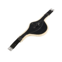Sangle bavette obstacle en mouton synthétique Aline Equestro Noir