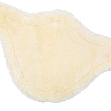 Springgurt mit Bauchlatz aus Leder und abnehmbarem Kunstfell Acavallo Springgurt mit Bauchlatz aus Leder und abnehmbarem Kunstfell Acavallo