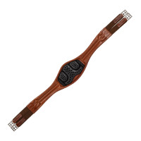 Anatomischer Hindernisgurt aus weichem Leder Acavallo Cognac Braun Anatomischer Hindernisgurt aus weichem Leder Acavallo Cognac Braun