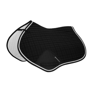 Satteldecke Springen aus Baumwolle modelliert Equestro Schwarz