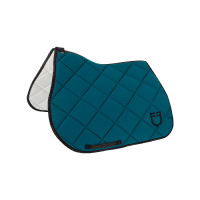 Spring-Satteldecke aus technischem Gewebe mit GP Equestro-Logo Petrol / Schwarz Blau Spring-Satteldecke aus technischem Gewebe mit GP Equestro-Logo Petrol / Schwarz Blau