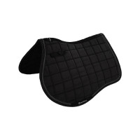 Tapis de selle obstacle en tissu technique respirant collection Elegance Equestro Noir