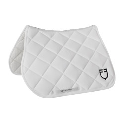 Satteldecke Springen aus technischem Stoff White Line Edition Equestro Weiß Wei&amp;amp;amp;amp;amp;szlig;