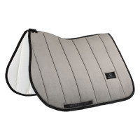Spring-Satteldecke aus Samt und technischem Stoff Equestro Grau / Schwarz Spring-Satteldecke aus Samt und technischem Stoff Equestro Grau / Schwarz