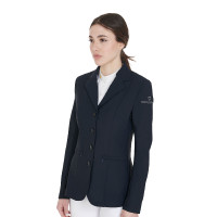 Veste de concours femme avec coupe anatomique 4 boutons Active Equestro Noir