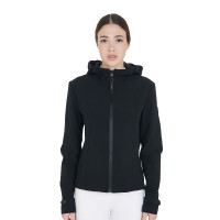 Taillierte Softshell-Jacke mit winddichtem Reißverschluss für Damen Equestro Schwarz