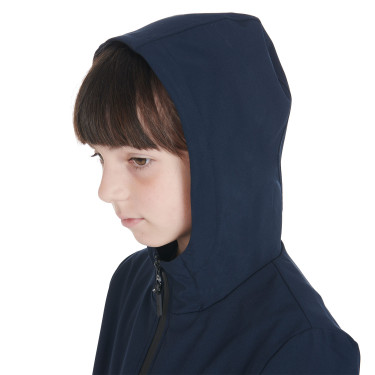 Technische Softshell-Jacke Kinder Equestro Marine Marineblau