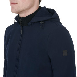 Herren-Softshelljacke mit Fleece-Innenfutter Livigno Equestro Marine Marineblau