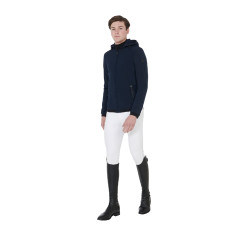 Herren-Softshelljacke mit Fleece-Innenfutter Livigno Equestro Marine Marineblau