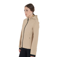 Damen-Softshelljacke mit figurbetontem Schnitt und versteckten Taschen Equestro Schwarz