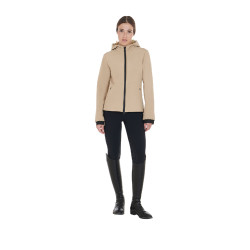 Veste softshell ajustée femme avec poches dissimulées Equestro Beige