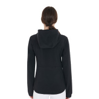 Damen-Softshelljacke mit figurbetontem Schnitt und versteckten Taschen Equestro Schwarz