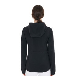 Damen-Softshelljacke mit figurbetontem Schnitt und versteckten Taschen Equestro Schwarz