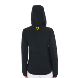Damen-Softshelljacke mit figurbetontem Schnitt und versteckten Taschen Equestro Schwarz