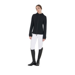 Damen-Softshelljacke mit figurbetontem Schnitt und versteckten Taschen Equestro Schwarz