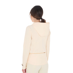 Taillierte Softshell-Jacke mit winddichtem Reißverschluss für Damen Equestro Antikweiß Beige