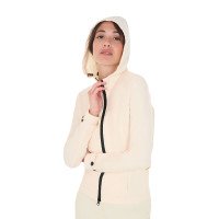 Taillierte Softshell-Jacke mit winddichtem Reißverschluss für Damen Equestro Antikweiß Beige