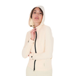 Taillierte Softshell-Jacke mit winddichtem Reißverschluss für Damen Equestro Antikweiß Beige