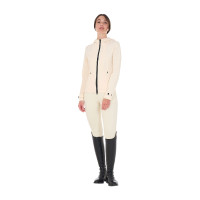 Taillierte Softshell-Jacke mit winddichtem Reißverschluss für Damen Equestro Antikweiß Beige