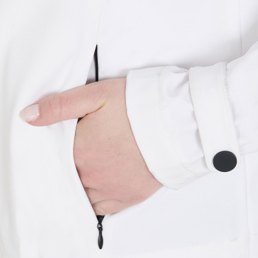 Taillierte Softshell-Jacke mit winddichtem Reißverschluss für Damen Equestro Weiß Weiß