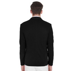 Wettkampfjacket perforiert Herren 3 Knöpfe Equestro Schwarz Wettkampfjacket perforiert Herren 3 Knöpfe Equestro Schwarz