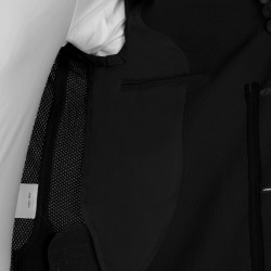 Wettkampfjacket perforiert Herren 3 Knöpfe Equestro Schwarz Wettkampfjacket perforiert Herren 3 Knöpfe Equestro Schwarz