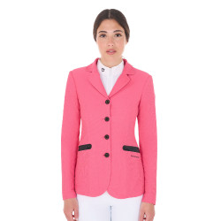Wettkampfjacke perforiert Damen 4 Knöpfe Equestro
