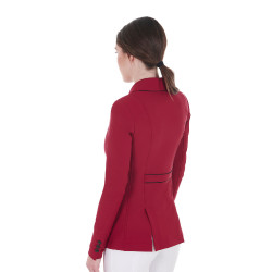 Wettkampfjacke Damen aus technischem Stretchstoff Equestro Roller Beige